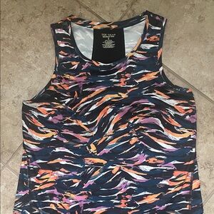 tek gear Navy Multicolor Abstract Print Active Tank